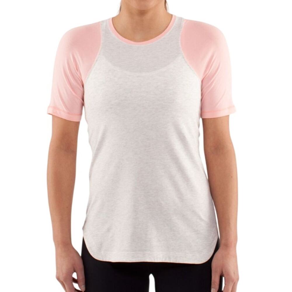 Lululemon Clari-Tee Dune Bleached Coral Short Sleeve Casual Light T-shirt Top